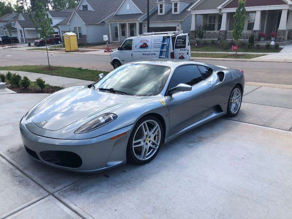 Ferrari detailed by Precise Mobile Detailing in Chapel Hill and the RDU area